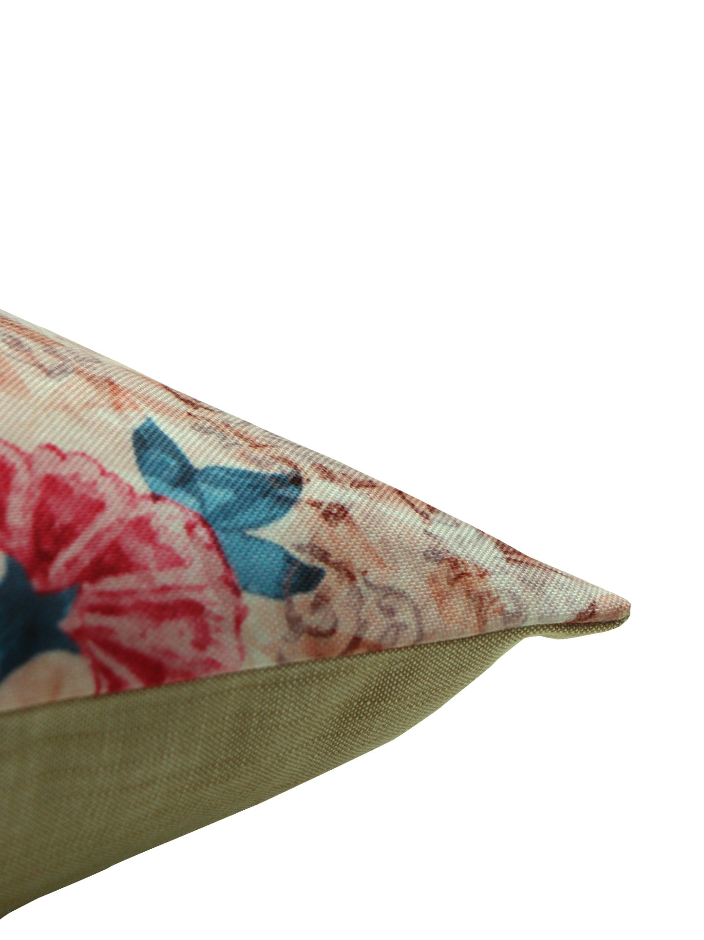 Printed Cushion Cover Polyester Floral Pink - 16" X 16"