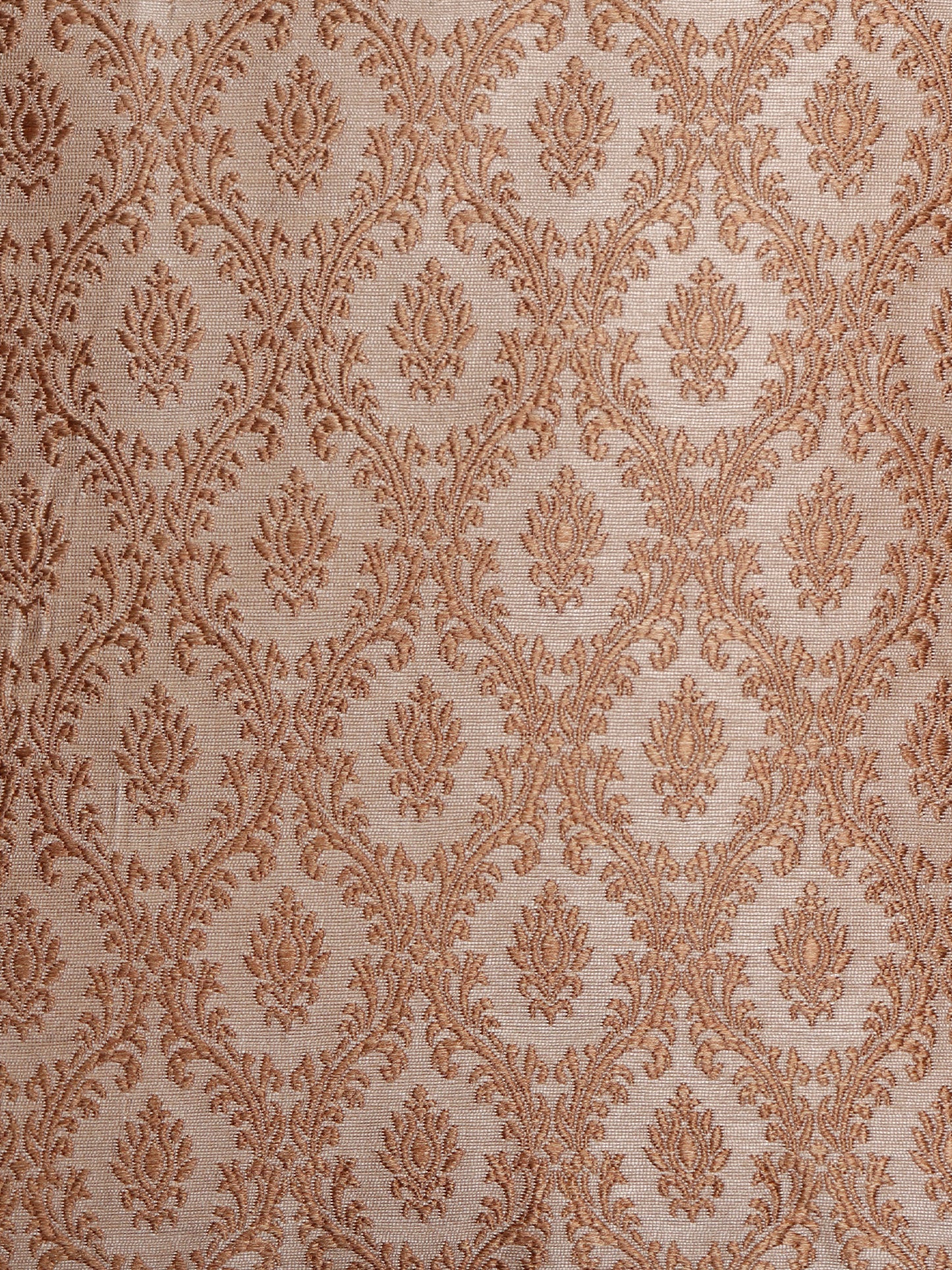 Co-ordinated Cushion Cover Set of 5 Cotton Blend Self Textured Brocade Orange/Musterd - 16" X 16"