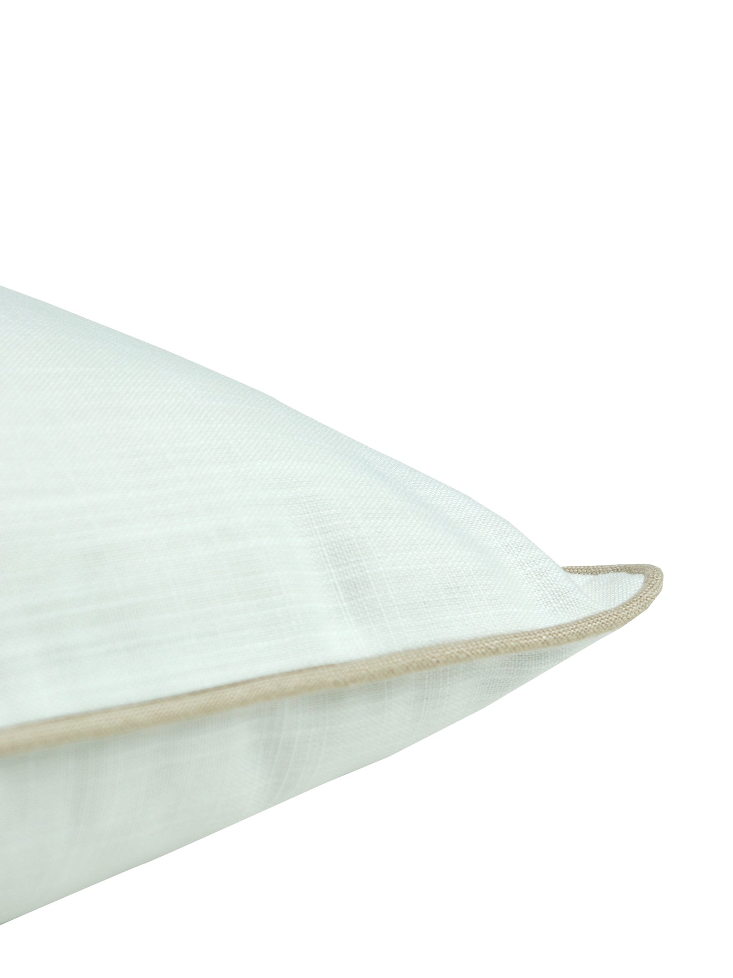 Cushion Cover Cotton Blend Solid cord Piping White - 16" X 16"