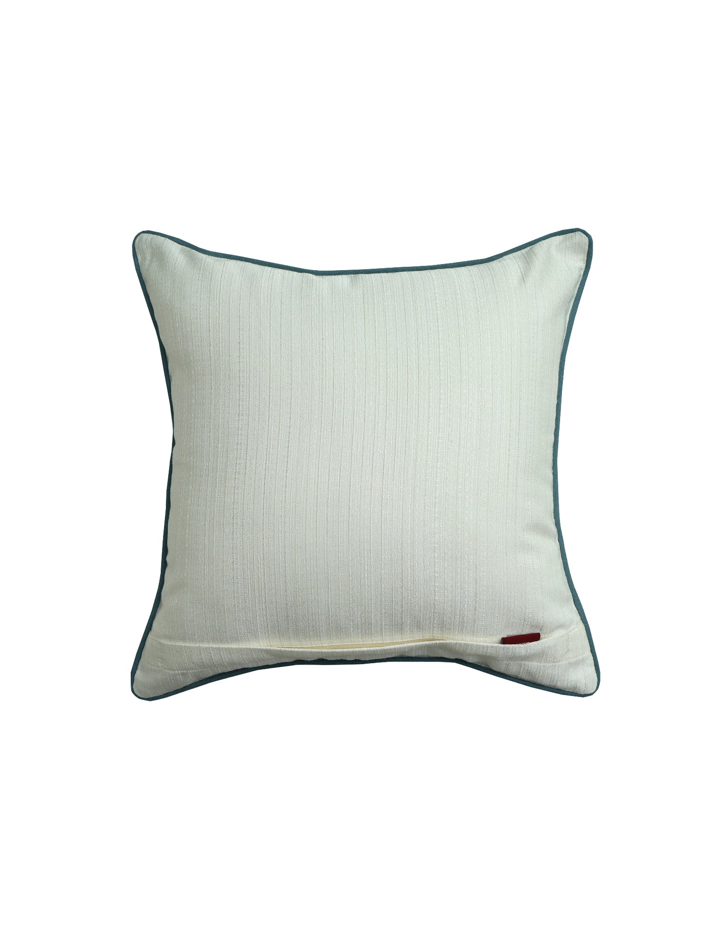 Cushion Cover Cotton Blend Solid Cord Piping Off White - 16" X 16"