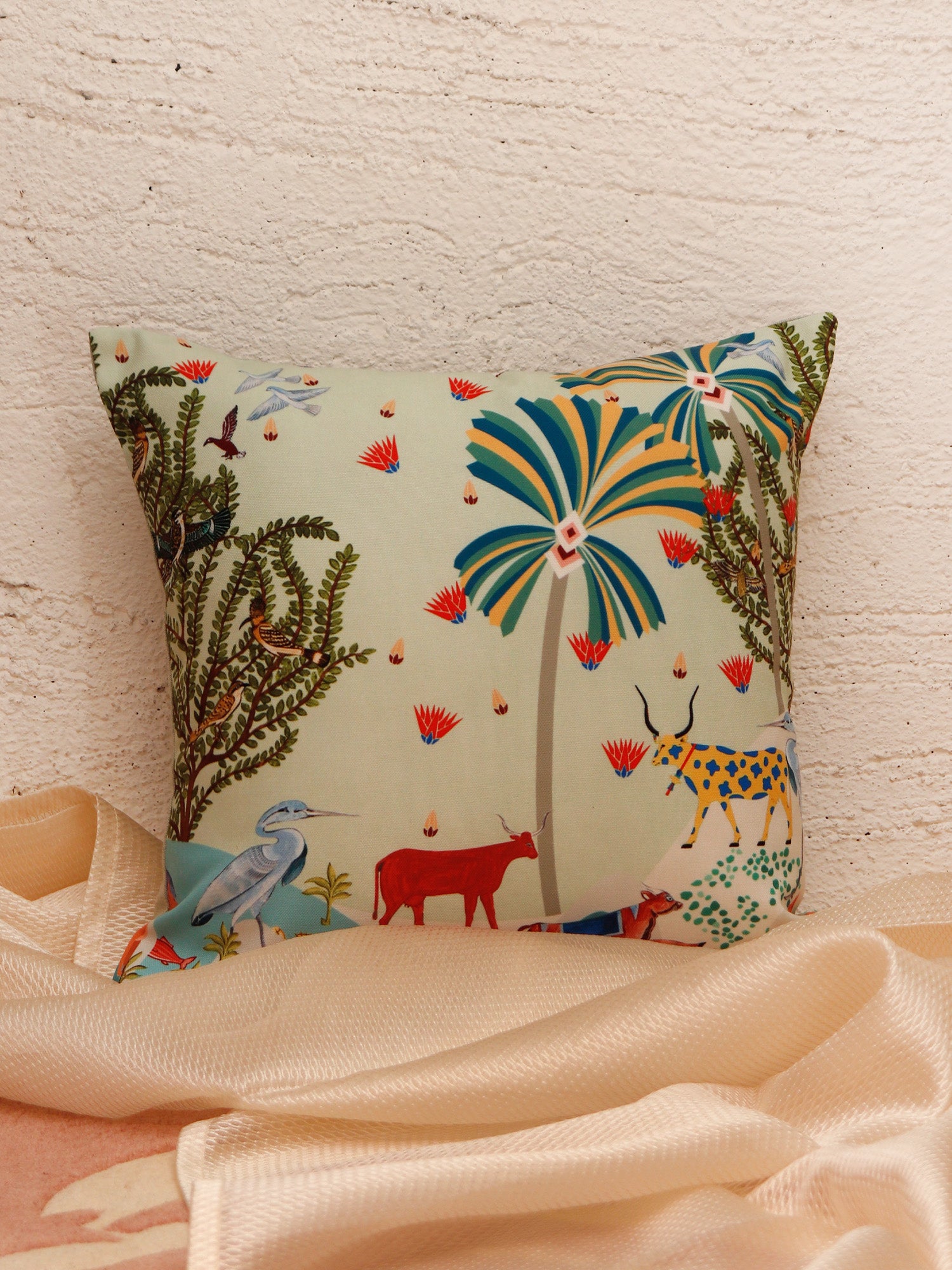 Cushion Cover Poly Canvas Digital Print Multi - 16" x 16"