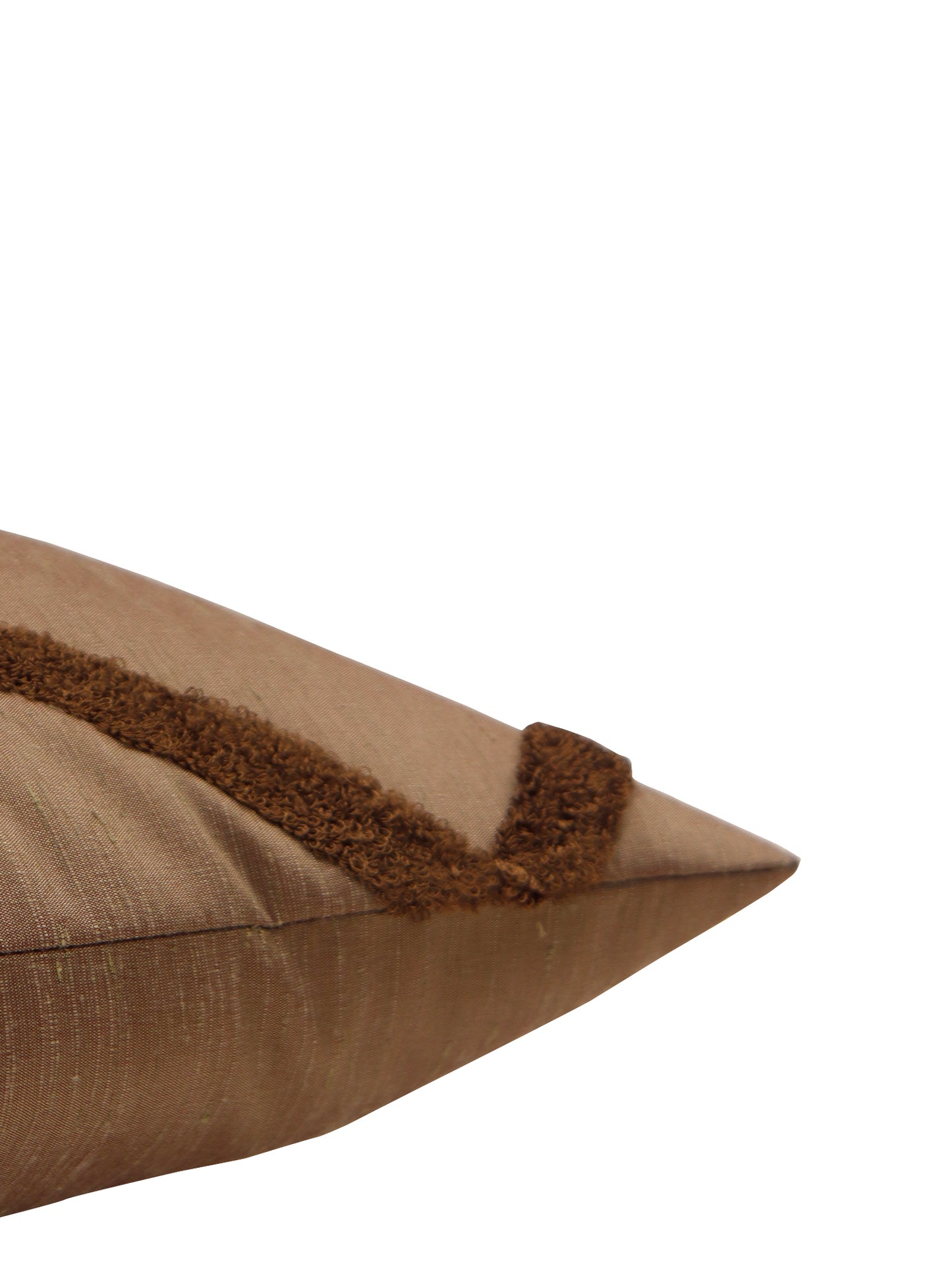 Cushion Cover Polyester Blend Towel Embroidery Grey - 24" x 24"