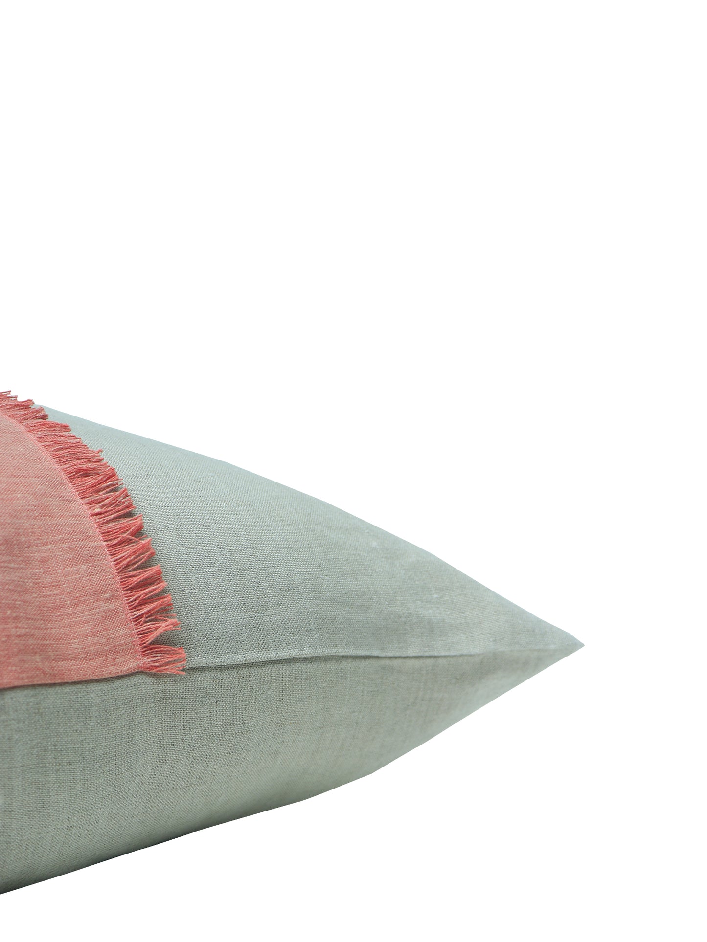 Cushion Cover Poly Canvas Patchwork with Embroidery White - 18" x 18"