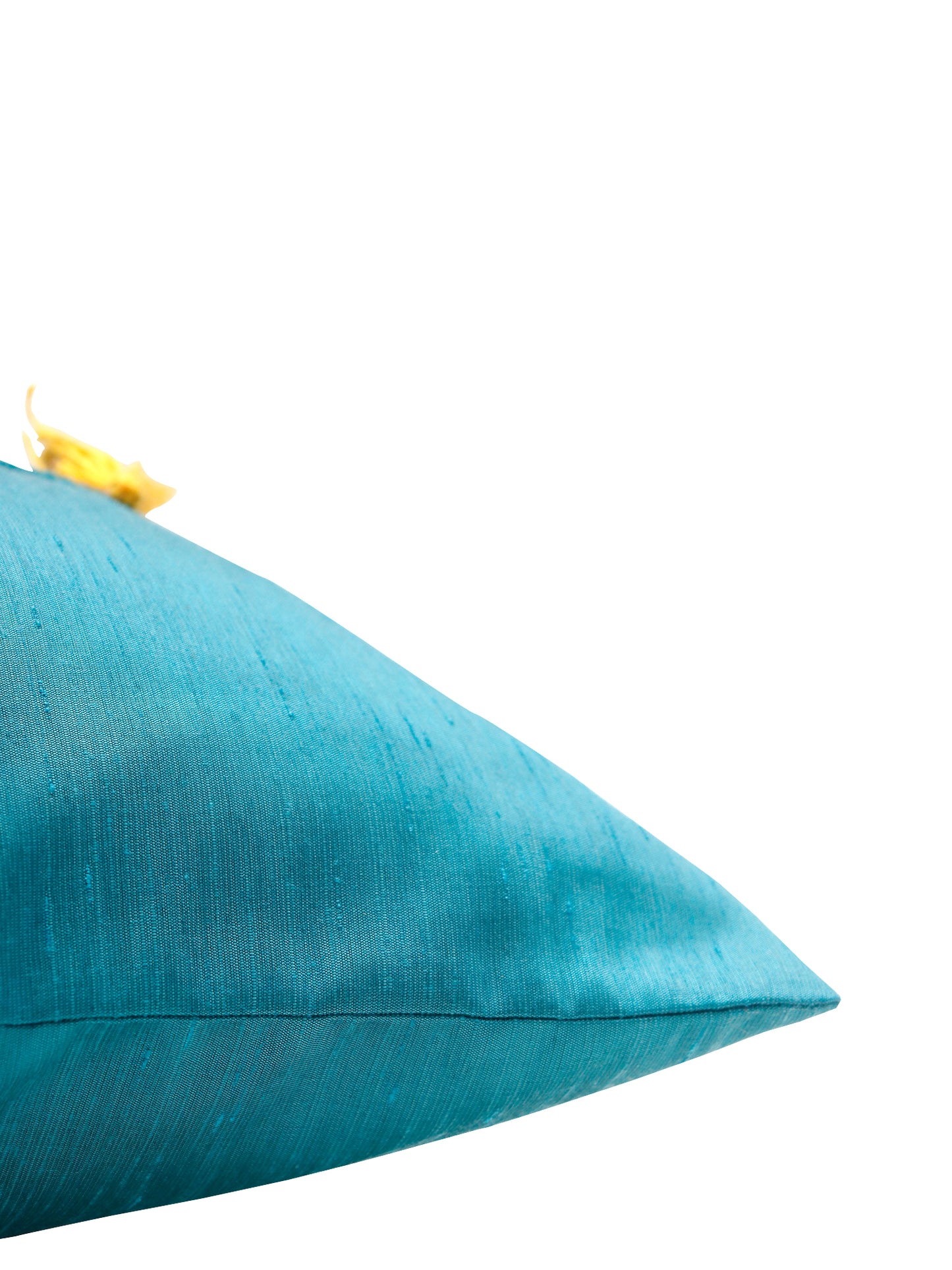 Cushion Cover Tassles Polyester Blend Blue - 16" x 16"