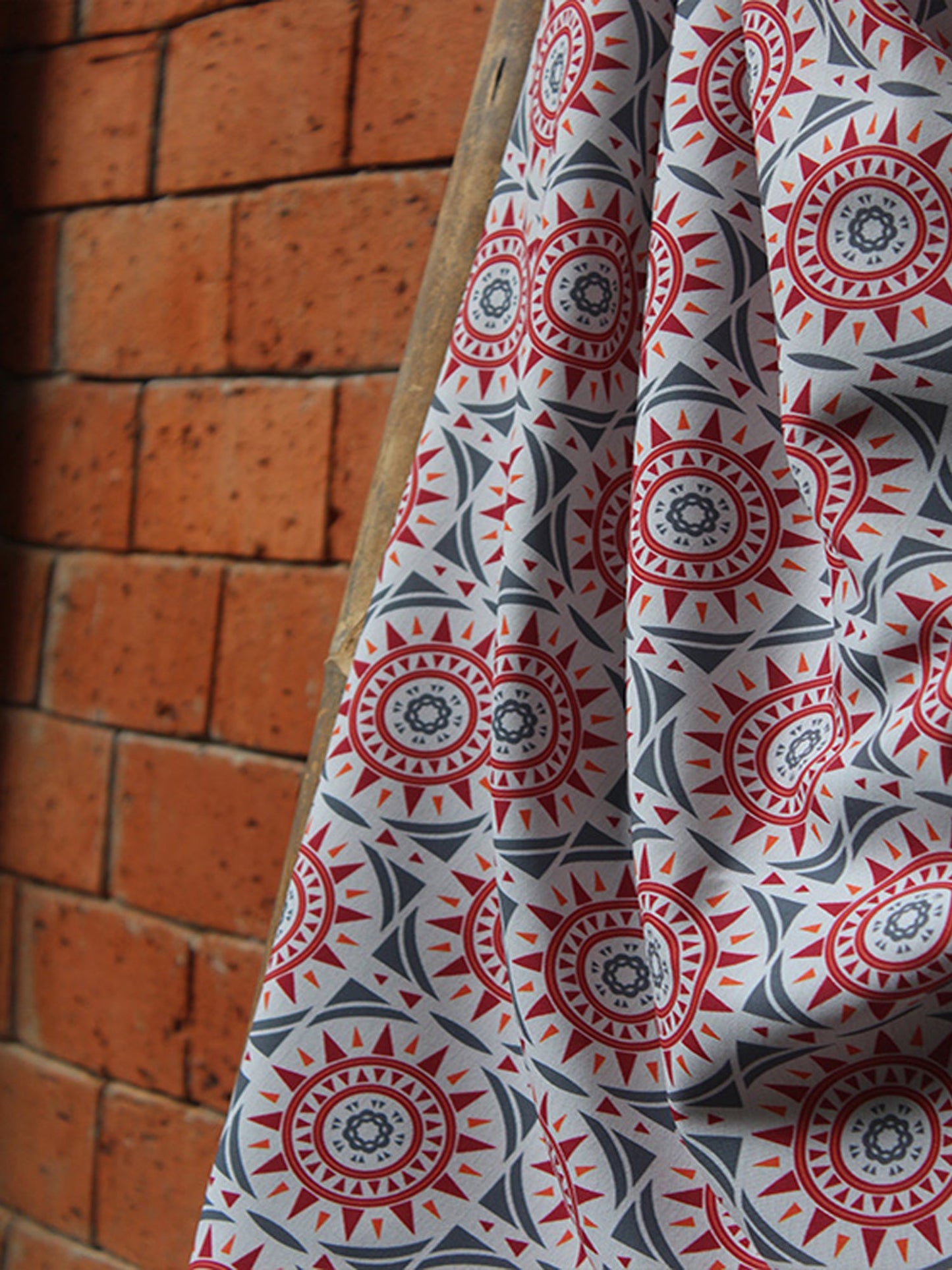 Fabric Cotton Blend Digital Printed Multi 54"