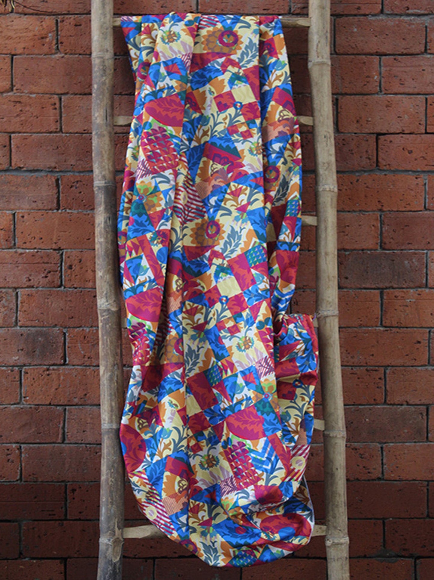Fabric Cotton Blend Digitally Printed multi color 54"