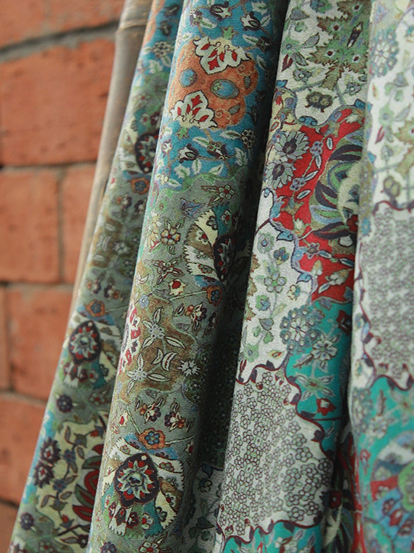 Fabric Polyester Blend Digitally Printed multi color 54"