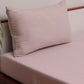 Coral Pink colored floral printed bed cover with 2 matching pillow covers made from cotton blend for queen size double bed 90x108 inch