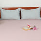 Embroidered Bedcover for Double Bed with 2 Pillow Covers | Queen Size - Duck egg Pink | Bedcover 90 x 108inches (7.5x9ft), Pillow Covers 17x27in