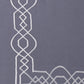 Bedsheet with 2 Pillow Covers 100% Cotton 800TC Floral Aari Embroidery  Grey - 108" X 108", 17" X 27"