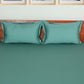 Bedsheet 100% Cotton 400TC for King Size  Double Bed with Pillow Covers Green - Bedsheet 108x108inches, Pillow Covers 17x27inches