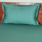 Bedsheet 100% Cotton 400TC for King Size  Double Bed with Pillow Covers Green - Bedsheet 108x108inches, Pillow Covers 17x27inches