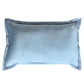 light blue pillow cover for 100% cotton embroidered bedsheet in light blue