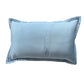 light blue pillow cover for 100% cotton embroidered bedsheet in light blue