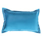 teal blue colored pillow sham cover for king size embroidered bedsheet