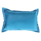 Bedsheet 100% Cotton 400TC Embroidered for King Size Double Bed with Pillow Covers Teal Blue - Bedsheet 108x108inches, Pillow Covers 17x27inches