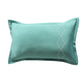 green pillow sham from 100% cotton fabric in 17x27 inch fabric for kingsize bed
