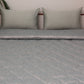 Quilt with 2 Pillow Covers Polyester Blend with Quilted Lines Green - 90" X 108", 17" X 27"