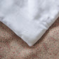 golden colored Brocade Silk Bed Quilt with 2 pillow covers made from Brocade silk front and cotton backed quilt for king size double bed 