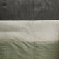 Olive Green colored bed quilt with 2 matching pillow covers made from polyester front and cotton backed quilt for king size double bed 