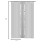 Door Curtain Cotton Solid Green - 52" X 84" (Hidden Loop) (7ft)
