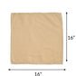 chawal taka hand embroidered set of 6 dinner napkins in beige color - 16x16 inch