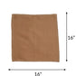 Dinner Napkins 6pcs Set Cotton, Embroidered  Napkins for Dinner table Golden Brown - 16"x16"