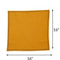Zeba World Dinner Napkins 6pcs Set Cotton, Embroidered  Napkins for Dinner table Mustard - 16"x16"(40x40cms)