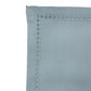 closeup of fagotting embroidered set of 6 dinner napkins in blue color - 16x16 inch
