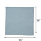 fagotting embroidered set of 6 dinner napkins in blue color - 16x16 inch