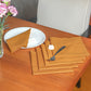 fagotting embroidered set of 6 dinner napkins in mustard color - 16x16 inch