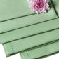 fagotting embroidered set of 6 dinner napkins in olive green color - 16x16 inch