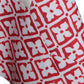 Table Cover Embroidered and Border Patchwork | Cotton Blend - Red and White | Heat Resistant Table Cover for Kitchen Table/Dining Table Cloth, 52 X 84 Inches; 130 cm X 210 cm