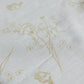 Table Cover with Panel Border and  Self Textured Floral Pattern | Cotton Blend - Offwhite and Gold | Heat Resistant Kitchen Table/Dining Table Cloth, 52 X 84 Inches; 130 cm X 210 cm