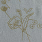 Table Cover with Panel Border and  Self Textured Floral Pattern | Cotton Blend - Offwhite and Gold | Heat Resistant Kitchen Table/Dining Table Cloth, 52 X 84 Inches; 130 cm X 210 cm