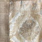 Golden colored benarasi Brocade Silk Table cover with panel border and tassles for 6 seater table 52x84 inches