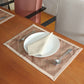 Brocade Silk Placemat/Tablemats and Napkins Set | Dinner Table Mats/Napkins | Golden Beige | Set of 6 Mats 13x19 in & Set of 6 Dining Napkins 16x16in | (33x48 cms, 40x40 cms)