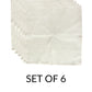 Brocade Silk Placemat/Tablemats and Napkins Set | Dinner Table Mats/Napkins | Golden Beige | Set of 6 Mats 13x19 in & Set of 6 Dining Napkins 16x16in | (33x48 cms, 40x40 cms)