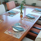 Printed Placemat/Tablemats and Napkins Set Polycanvas - Multi Colour Set of 6 Mats 13x19 in & 6 Napkins 16x16in (33x48 cms, 40x40 cms)