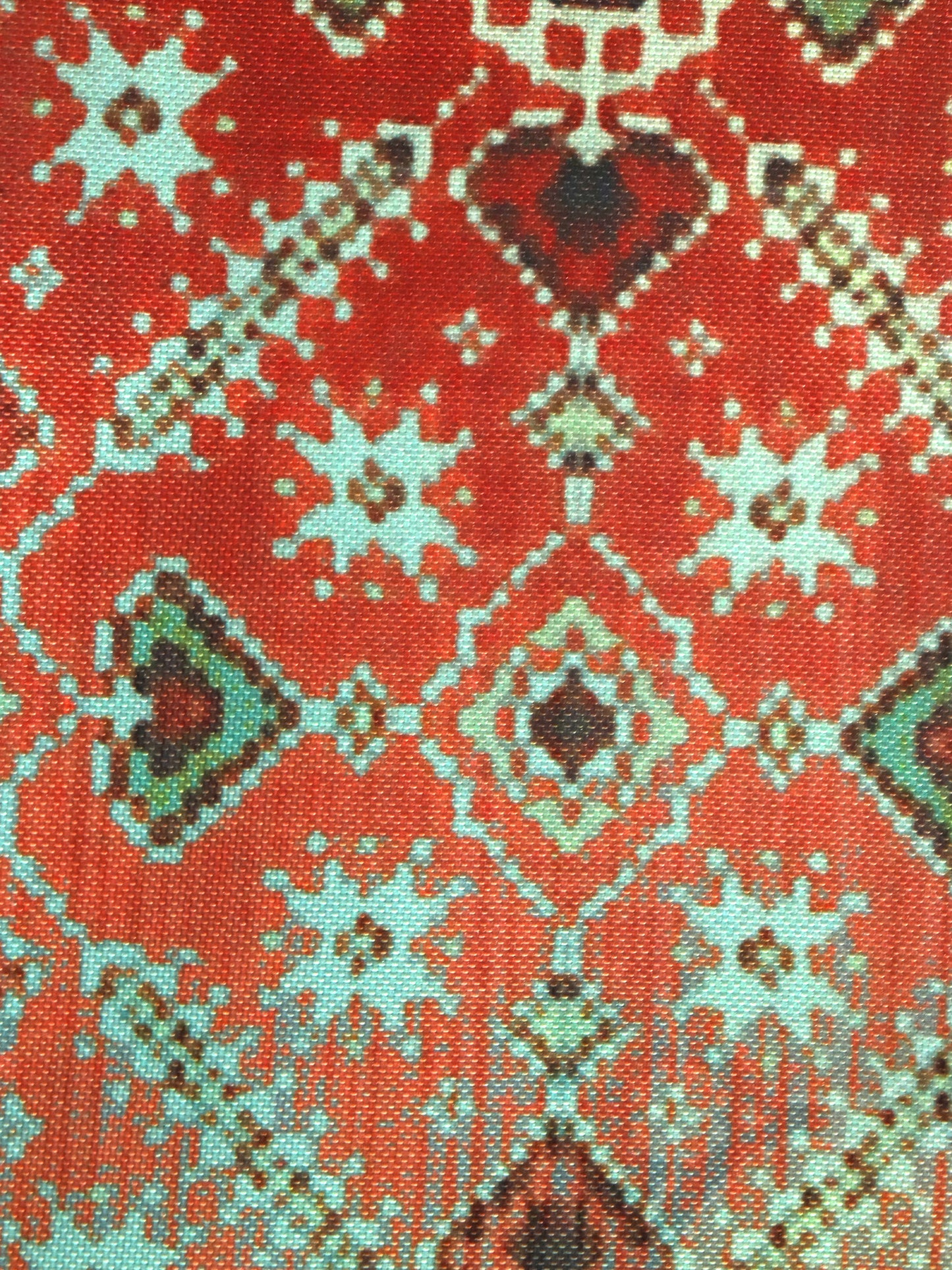 Printed Placemat/Tablemats and Napkins Set Polycanvas - Multi Colour Set of 6 Mats 13x19 in & 6 Napkins 16x16in (33x48 cms, 40x40 cms)