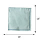 set of 6, embroidered napkins in blue - 16x16 inch