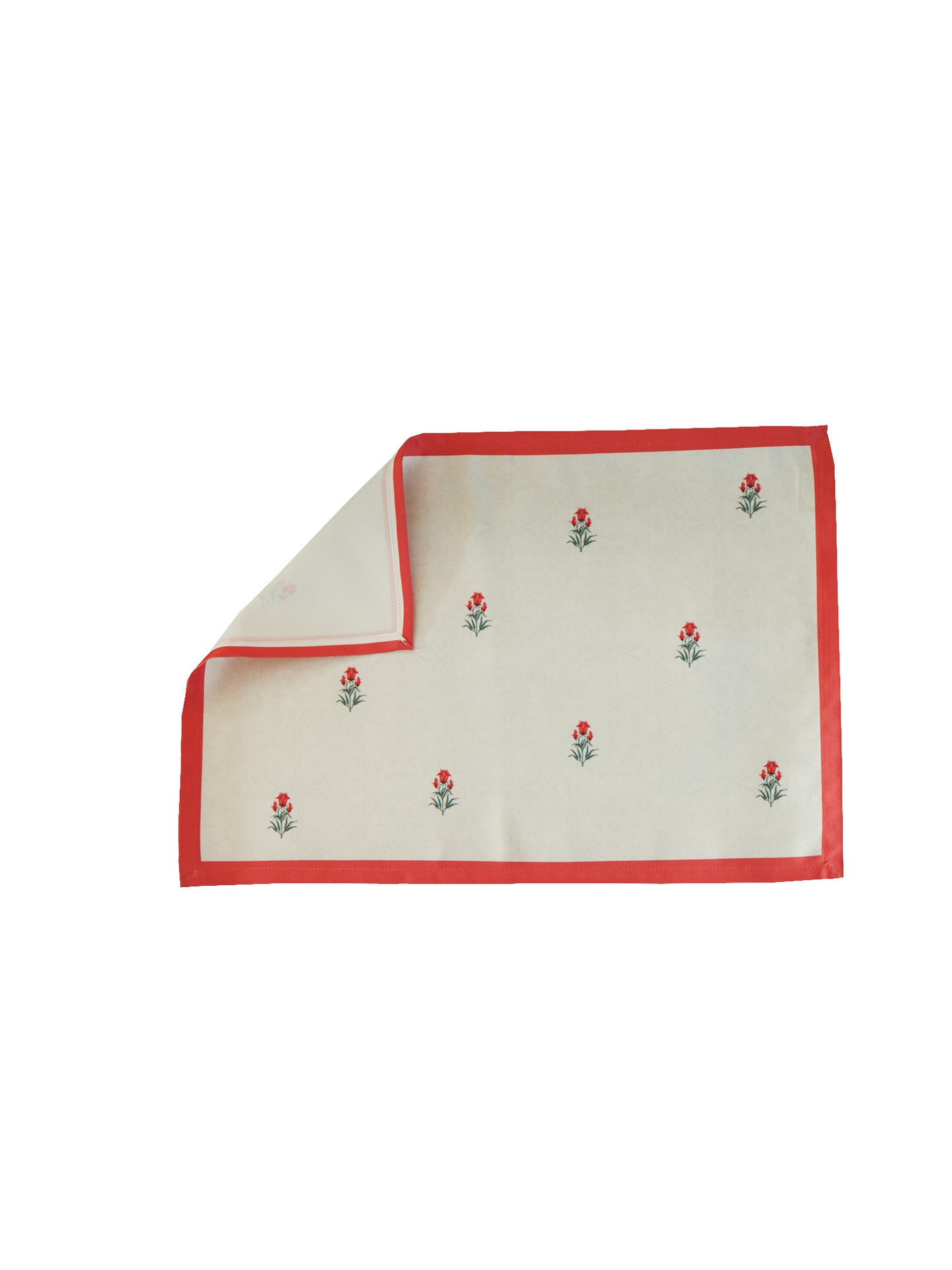printed motif table mats, set of 6- 13x19 inch
