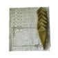set of 6 embroidered placemats and napkins in grey and green tones
