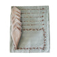 Embroidered Placemat/Tablemats and Napkins Set Polycanvas - Beige Set of 6 Mats 13x19 in & 6 Napkins 16x16in (33x48 cms, 40x40 cms)