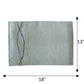 embroidered dinner placemats in grey color - 13x19 inch