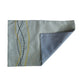 embroidered dinner placemats and embroidered cotton napkins in grey color - 13x19 inch