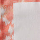 closeup of orange beige table runner with hand embroidery on printed motif for 6 seater dining table - 12x84 inch