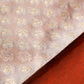 Brocade Silk Table Runner with Floral Pattern and Golden Tassles | Off White - 12in X 84in