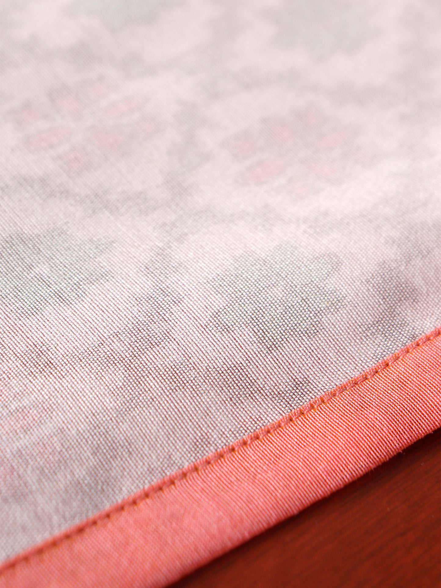 Brocade Table Runner with Floral Pattern and Flange Border with Silver Tassels | Multi - 12in X 84in