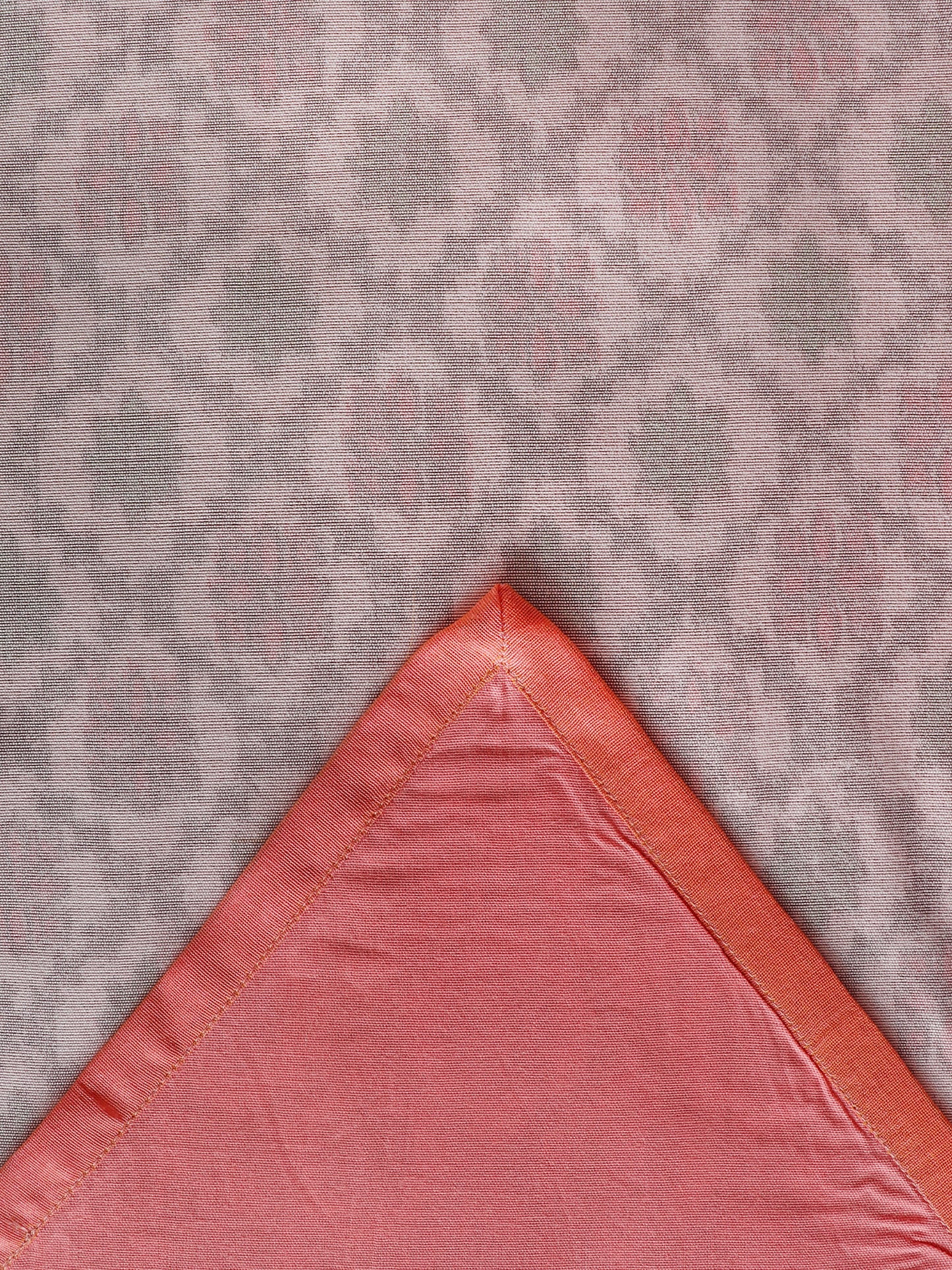 Brocade Table Runner with Floral Pattern and Flange Border with Silver Tassels | Multi - 12in X 84in